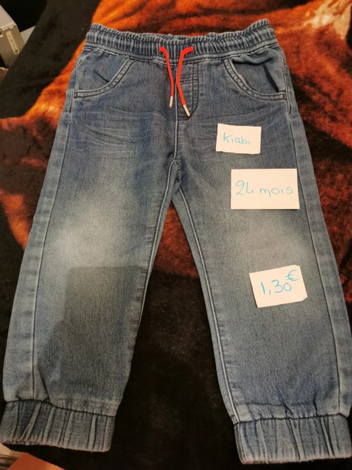 Jean effet survêtement