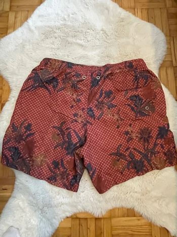 Short de bain bordeaux fleuri taille M goldenpoint - photo numéro 2