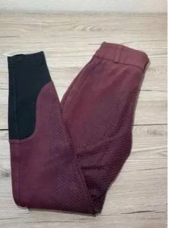 Pantalon  d’Équitation  Équilibre Full grip /  Kraemer  Taille  36,  Bordeau, Très  Bon  État