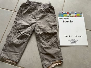 Pantalon garçon 12 mois