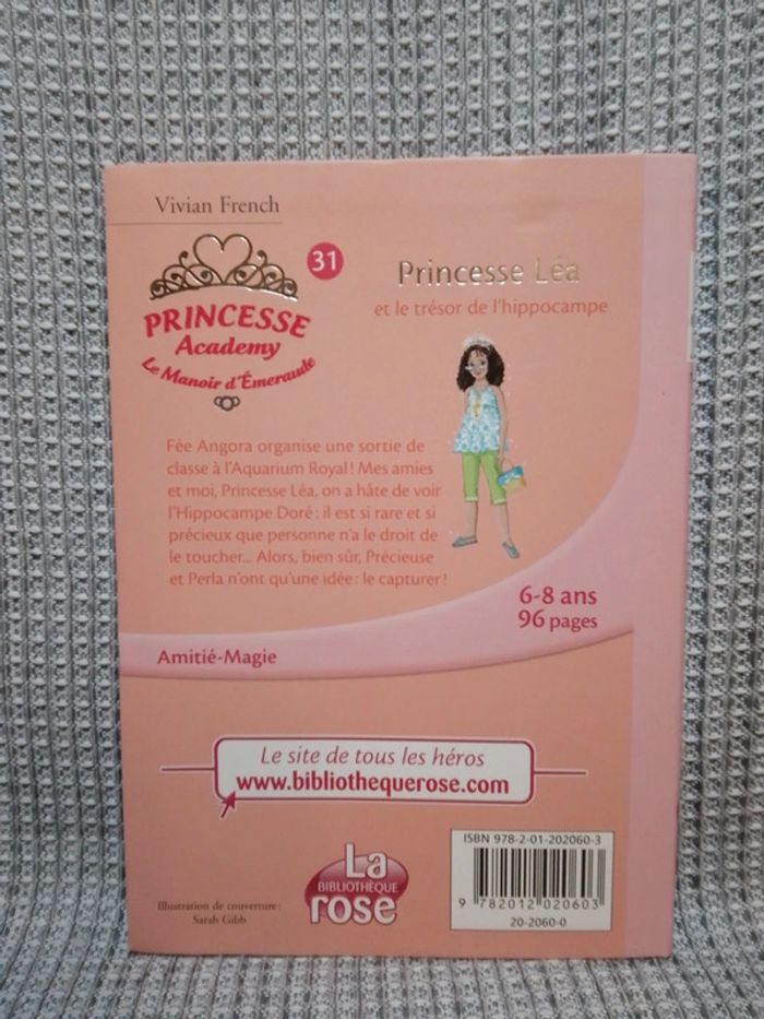 Princesse Léa et le trésor de l'hippocampe/ serie Princesse Académie T.31 - Bibliothèque rose - photo numéro 2