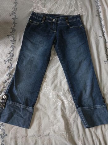 Pantacourt jean taille basse