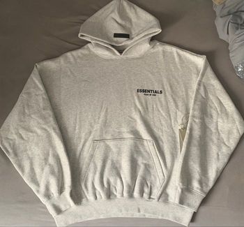 Sweat  à capuche essentials gris