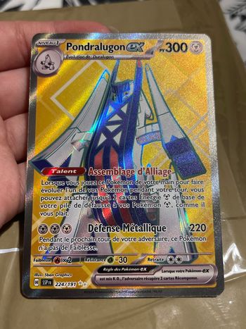 Carte Pokémon Pondralugon Ex 224/191