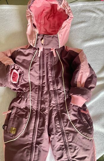 combinaison de ski bébé fille 2 ans 86/93 cm decathlon rose prune imperméable