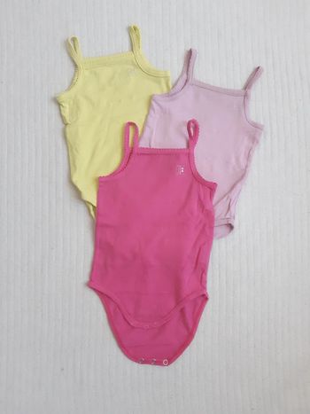 Lot de 3 bodies bretelles Orchestra 6 mois