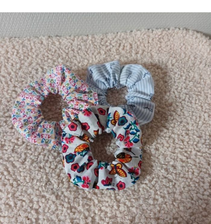 Lot 3 chouchous Tissu coton - photo numéro 3