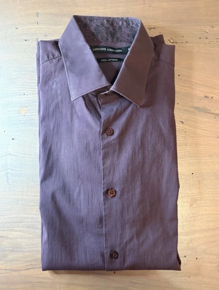 Chemise homme mauve taille L - photo numéro 2