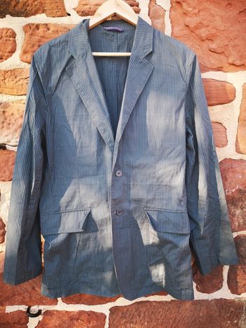 Veste blazer/costume homme rayé Burton grise