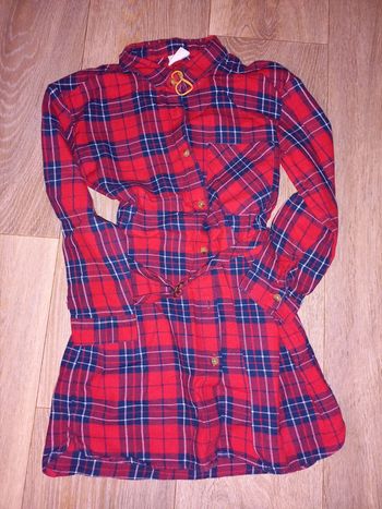 Robe à carreaux écossaise zara 4 ans