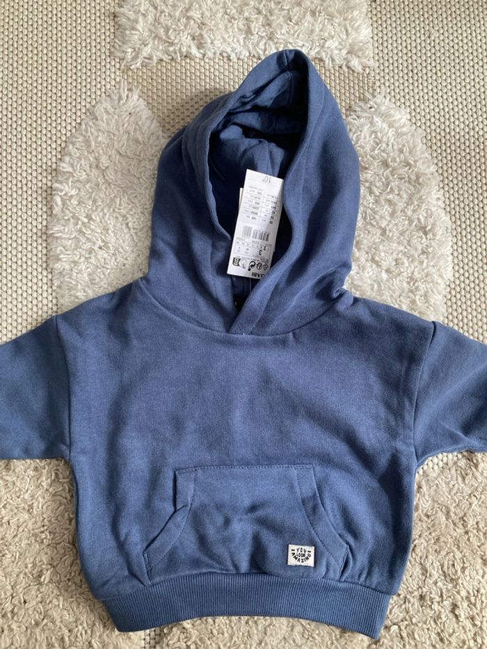 Pull capuche 3 mois neuf avec étiquette - photo numéro 3