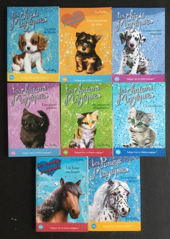 Lot de 8 romans Chiots / Chatons / Poneys Magiques 