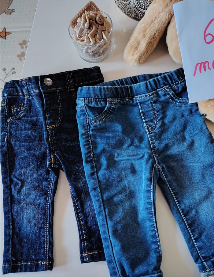 Lot 2 jeans Obaïbi Tape à l'œil 6 mois - photo numéro 2