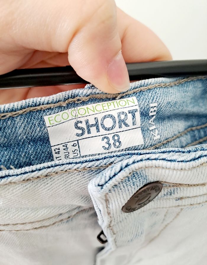 Short en jean taille haute - taille 38 - Kiabi - photo numéro 3