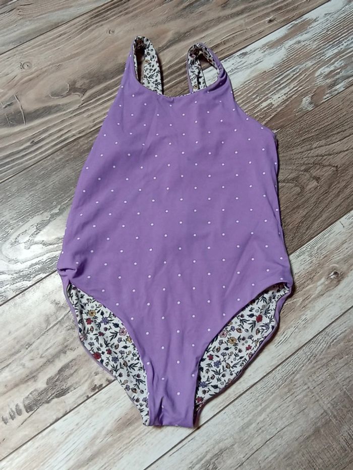 Maillot de bain 1 pièce réversible Kiabi taille 8 ans - photo numéro 5