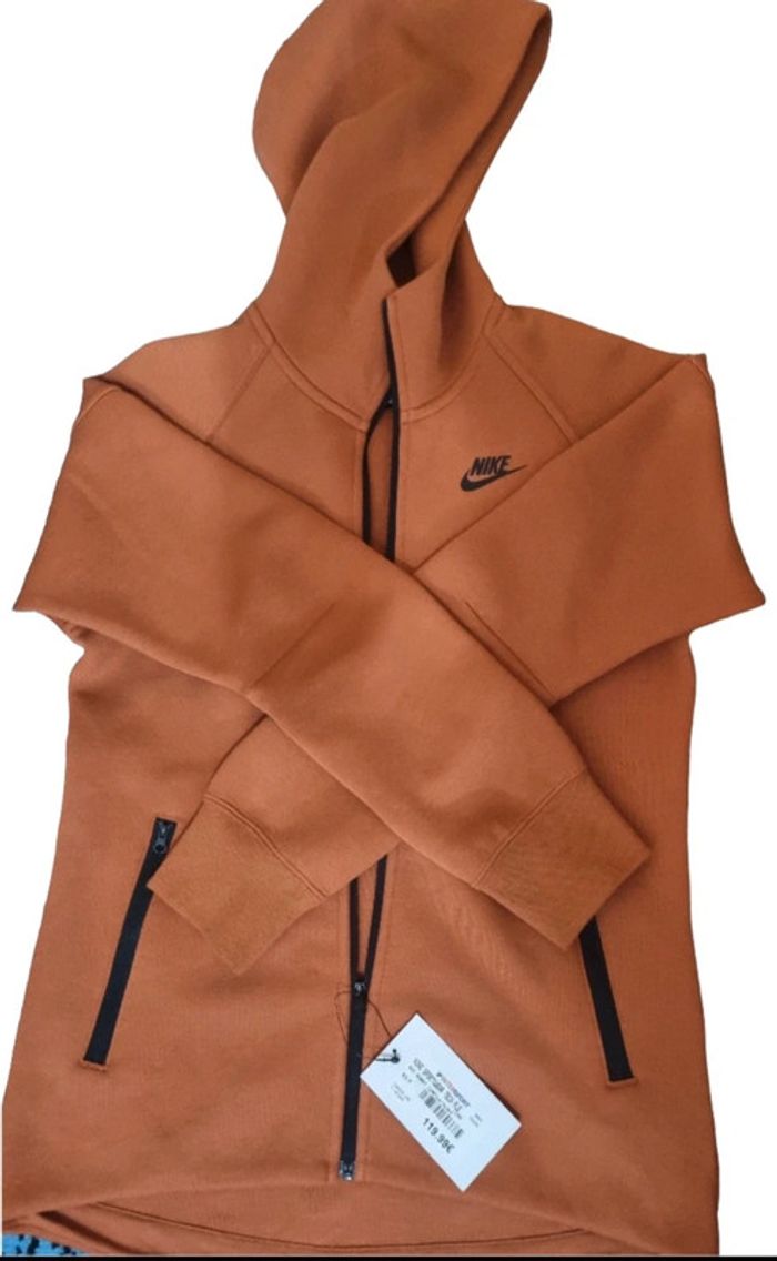 Sweat Nike tech orange pour femme