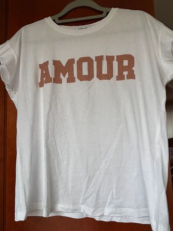 T-shirt blanc amour Adilynn