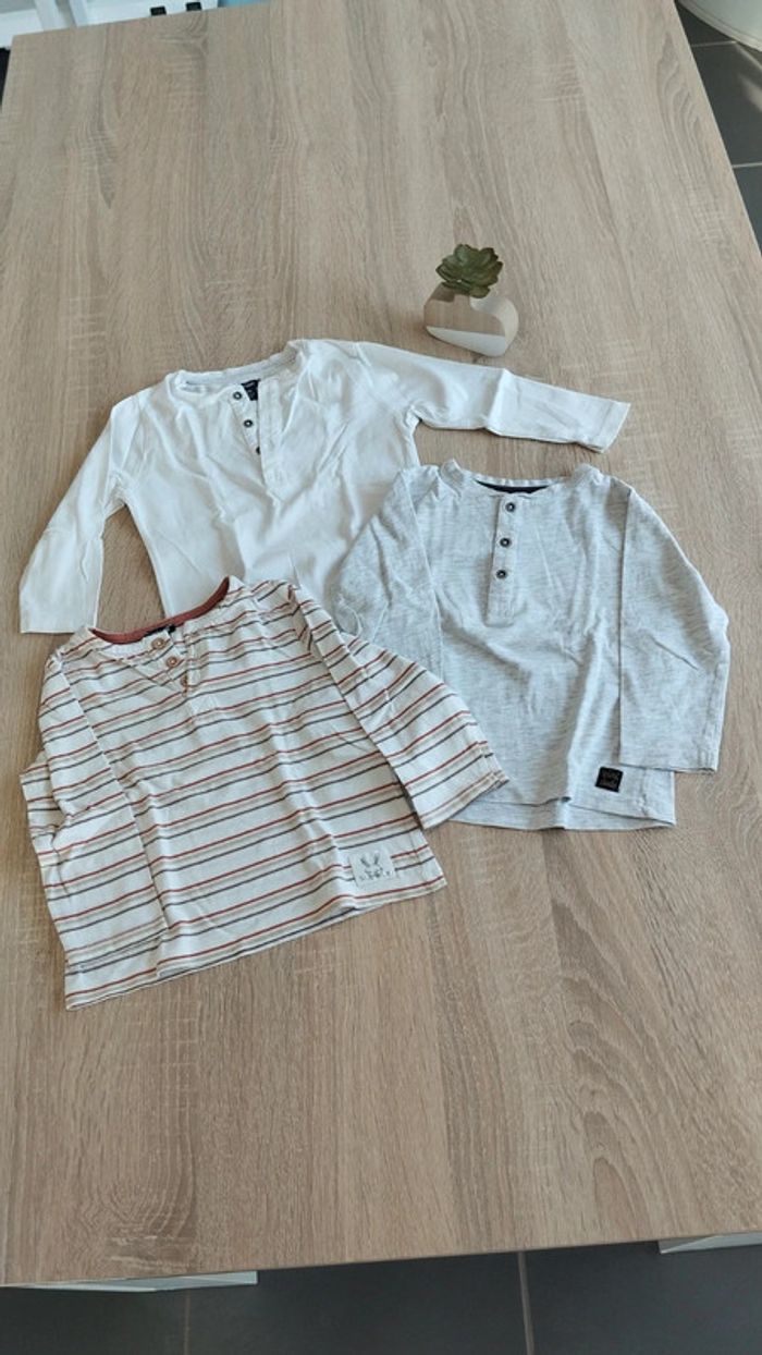 Lot 3 tee shirt manche longue