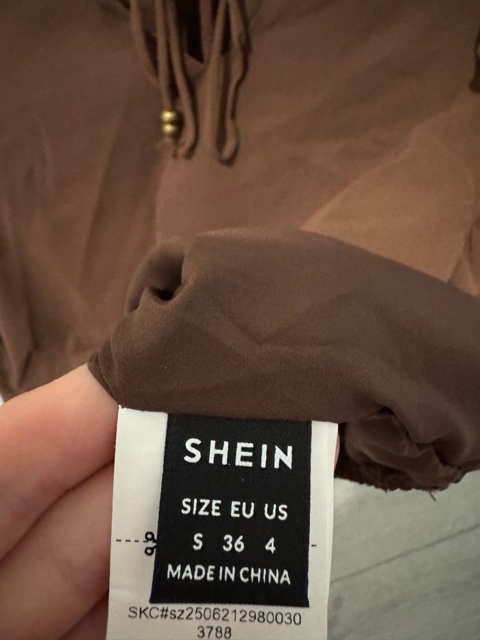 Blouse marron - photo numéro 3