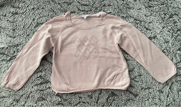 Pull rose pale Jacadi - 4 ans