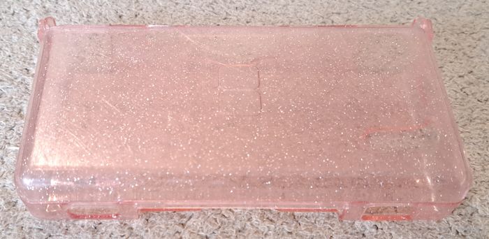 🎮 Etui rigide rose à pailettes Nintendo DS - photo numéro 3