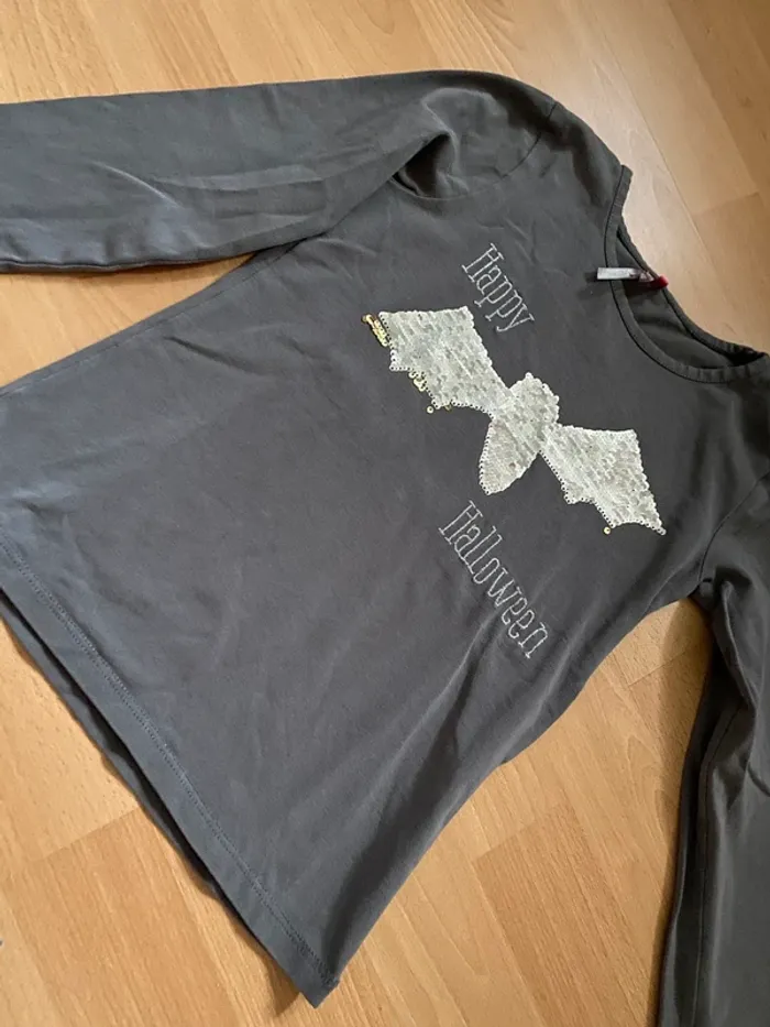 Pull fin / t-shirt manches longues Happy Halloween Orchestra Taille 8 ans - 128 cm