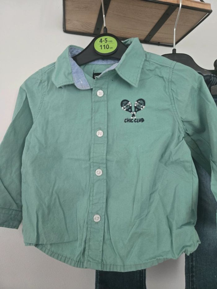 Ensemble chemise et jean / In extenso et Zara 18 mois 👦 - photo numéro 2