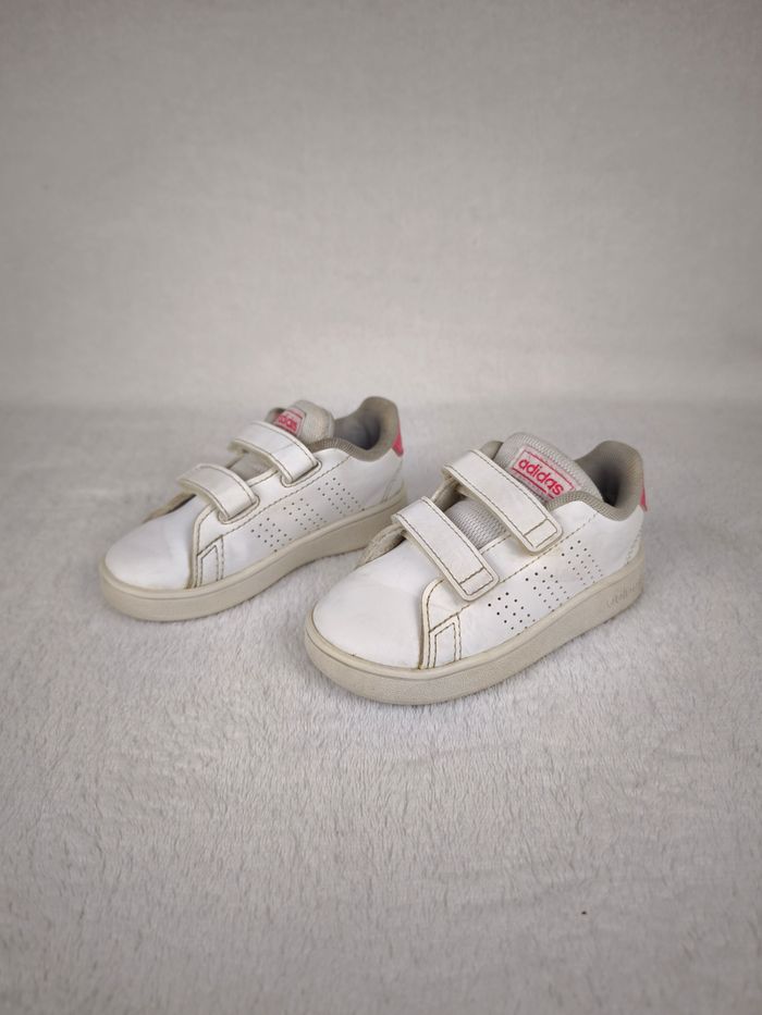 Stan Smith blanche rose Adidas fille pointure 23 - photo numéro 2