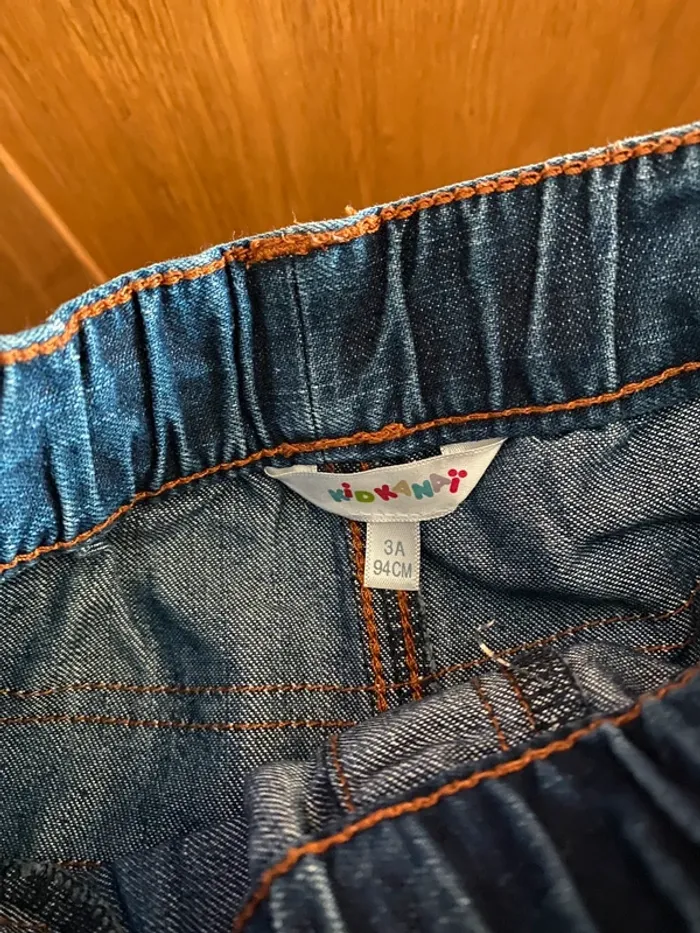 Lot chemise pull winnie ourson Disney pantalon jean 3 ans garçon carreaux orange - photo numéro 4