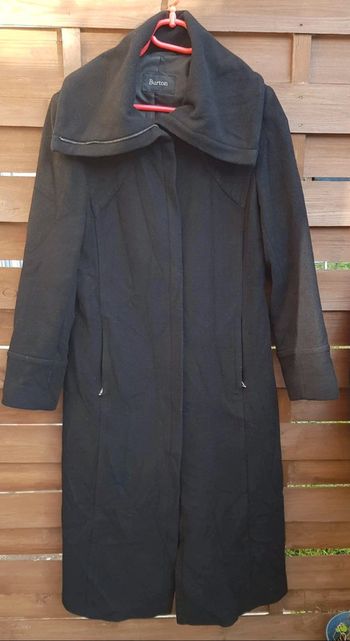 Manteau femme long, laine et cachemire
