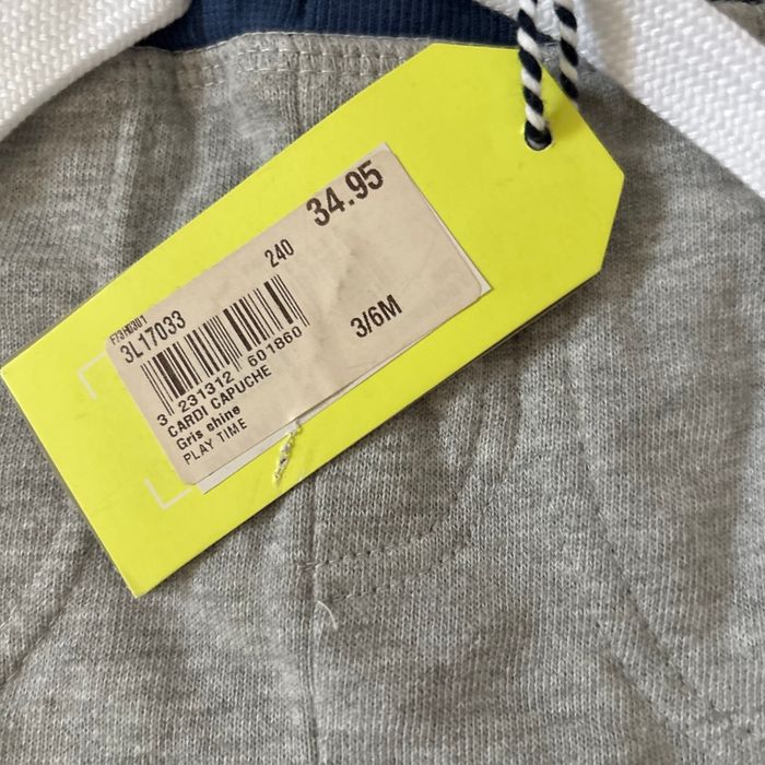 Short neuf 3 pommes sportwear gris/bleu 3/6mois - photo numéro 4