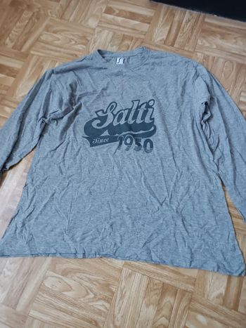 T-shirt Salti gris homme taille M manches longues en très bon état