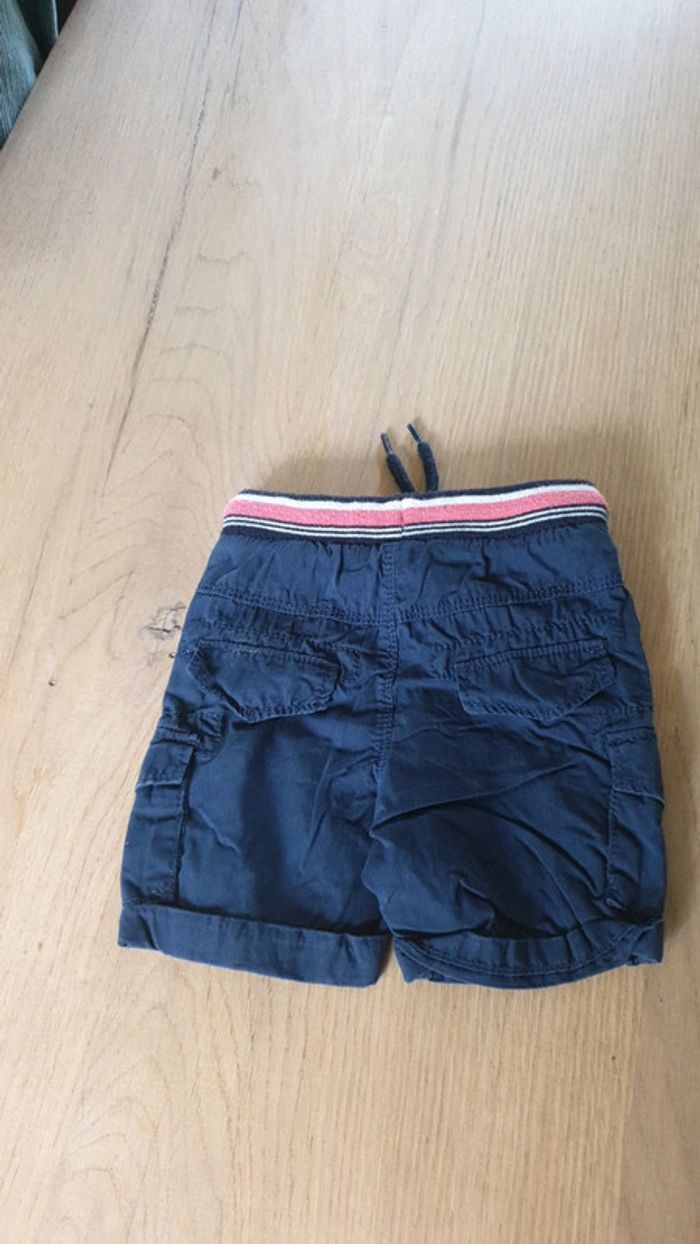 Short bleu marine 12m tape à l'œil - photo numéro 2