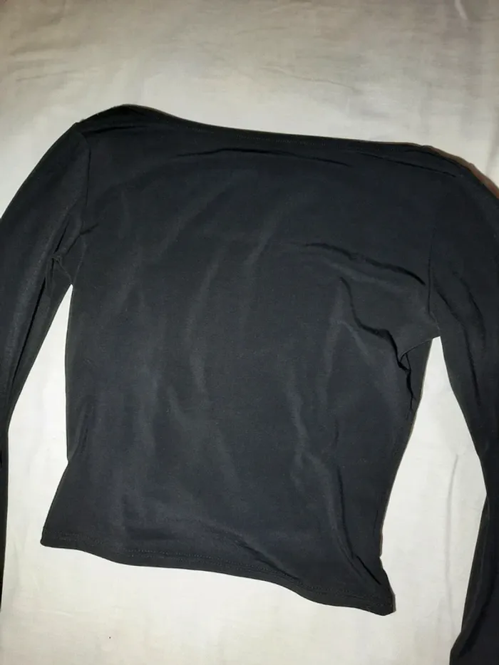 Blouse noire vintage - photo numéro 4