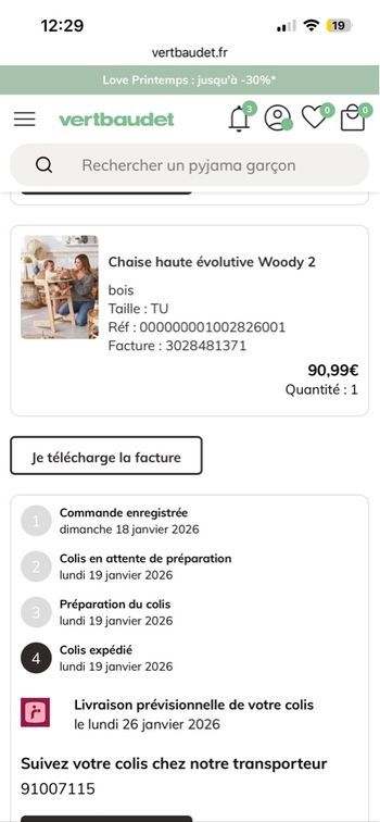 Chaise évolutive Vertbaudet