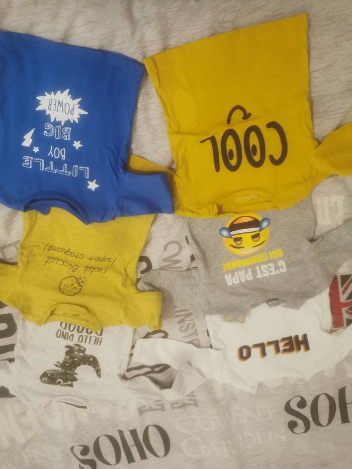 Lot maillot manche longue 12 mois