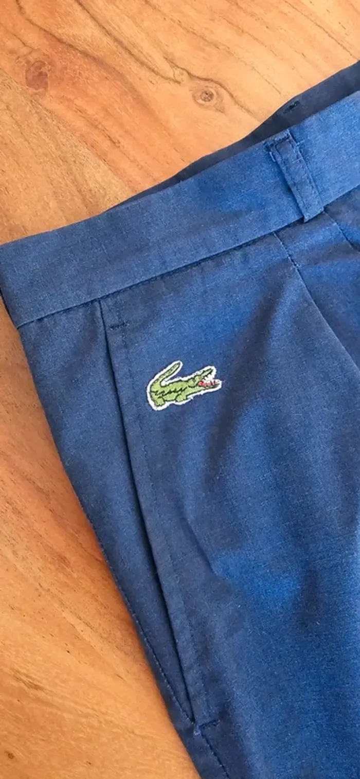 Bermuda Lacoste Vintage Taille 4 ou M - photo numéro 2