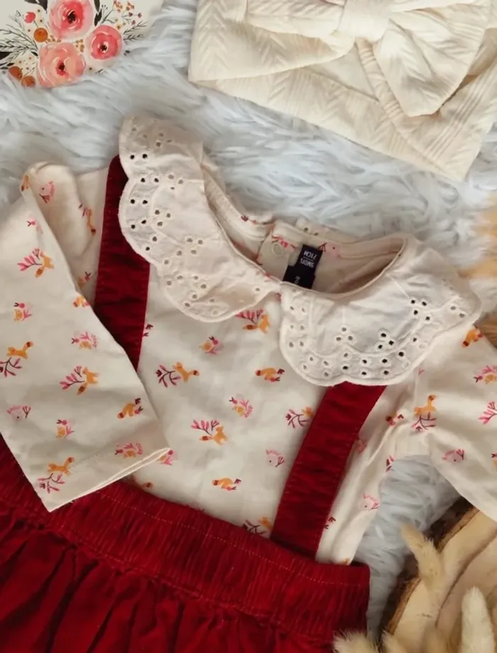 Ensemble complet 5 pièces sergent major fille 9 mois 🎀 - photo numéro 13