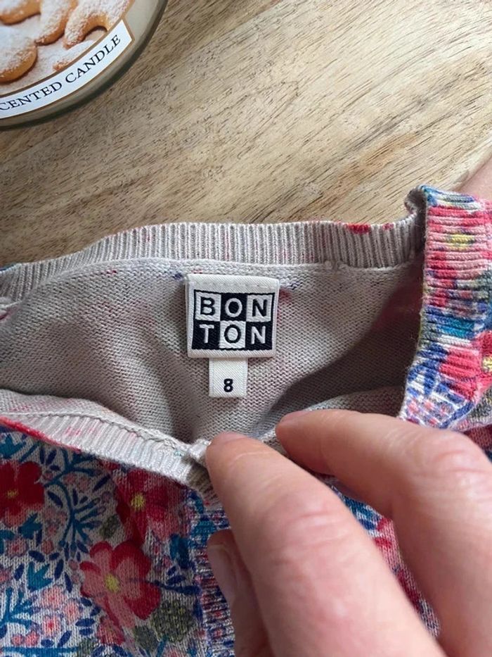Gilet fleuri Bonton 8 ans - photo numéro 4