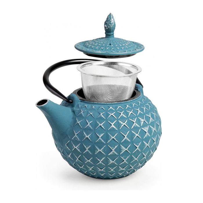 Théière en Fonte Daca, 0,85 Litre, Intérieur Émaillé, Compatible avec les Plaques à Induction
