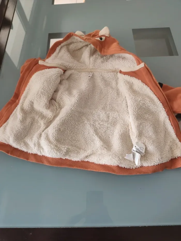 Gilet sweat capuche molletonné - photo numéro 5