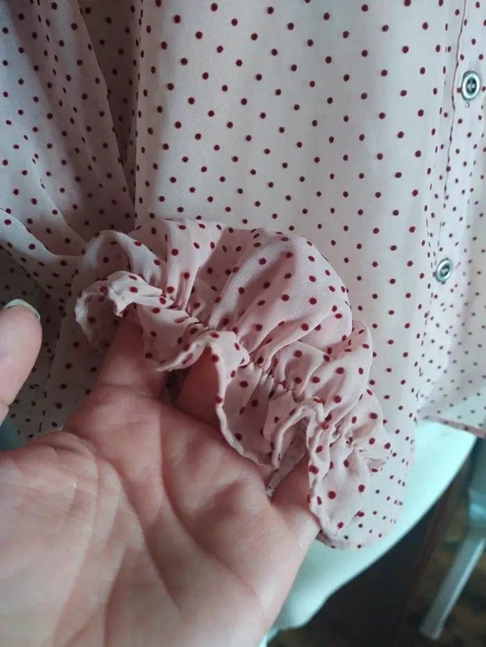 Chemisier chemise blouse romantique volant froufrou lolita Zara printemps - photo numéro 5