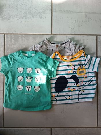 Lot t-shirts manches courtes