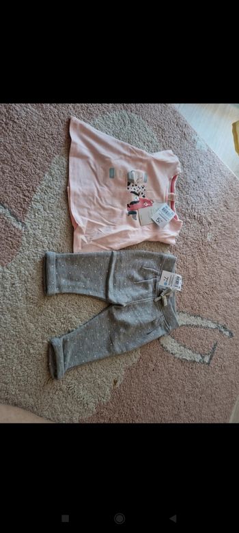 Ensemble fille 6/9mois