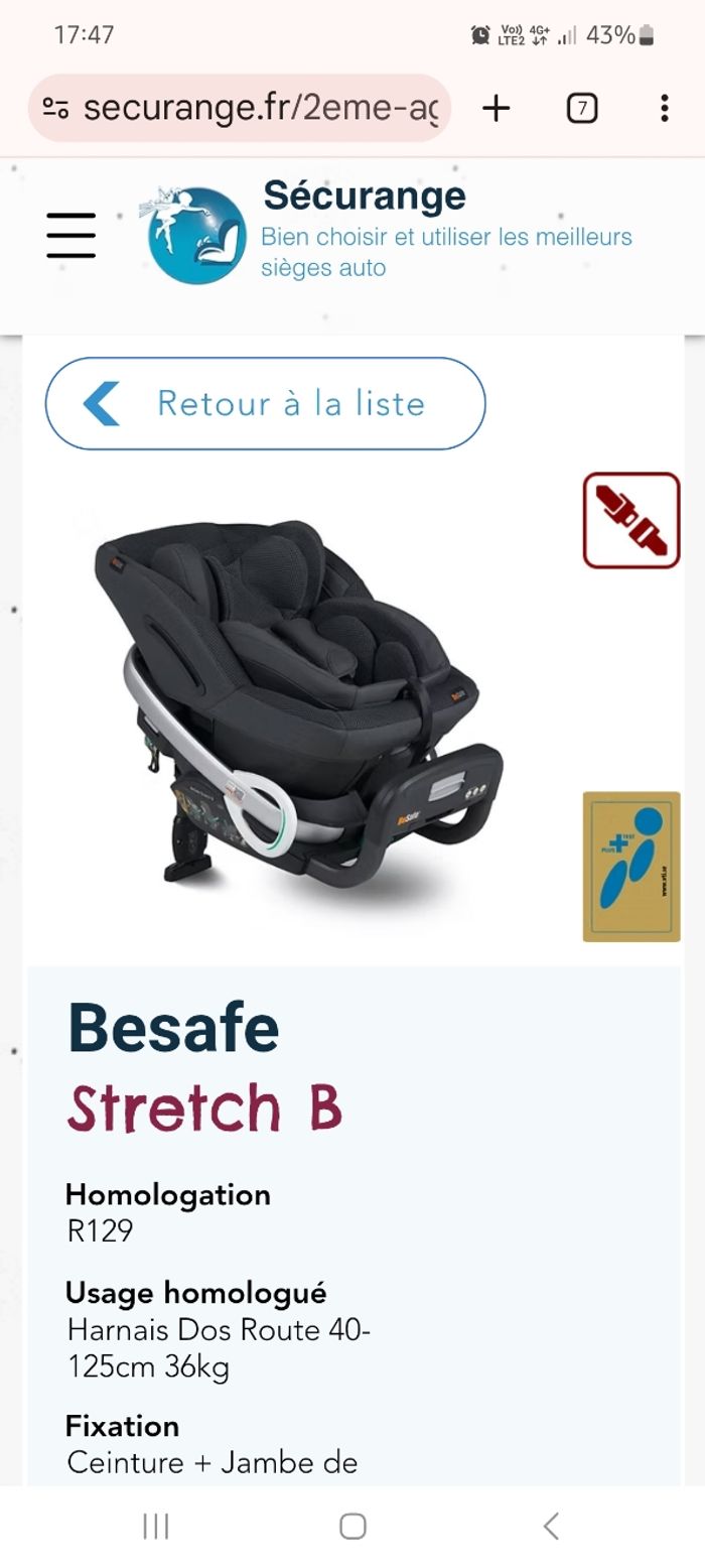 Siege besafe stretch b