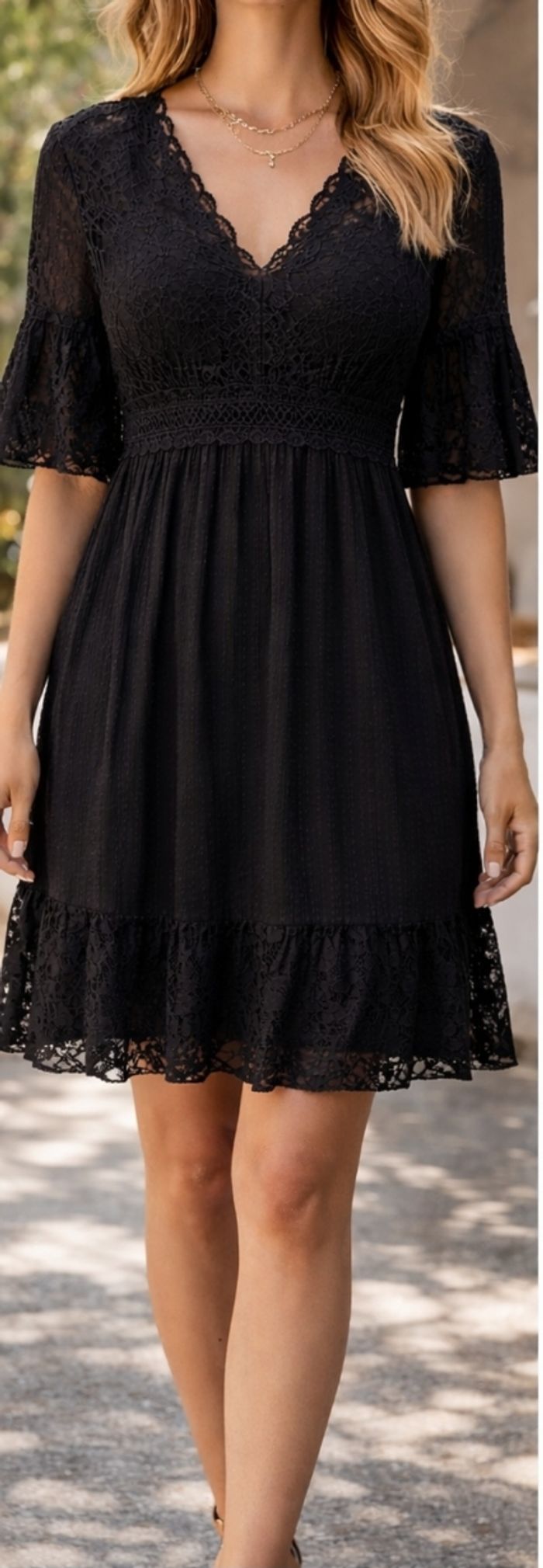 Robe Bohème aux manches évasées T38/40 - photo numéro 5