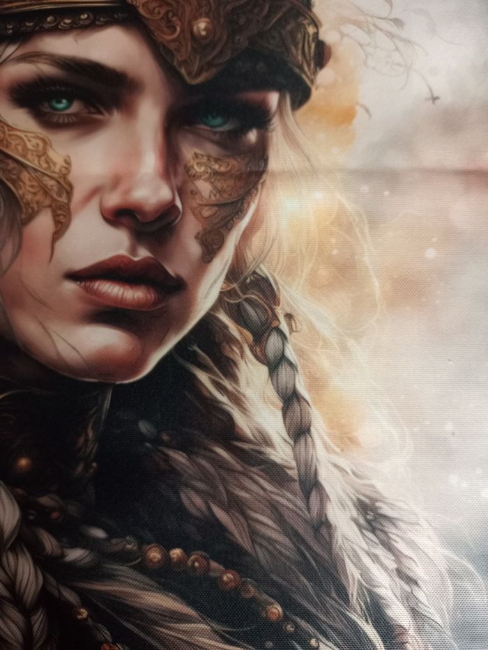 Toile la guerrière viking - photo numéro 6