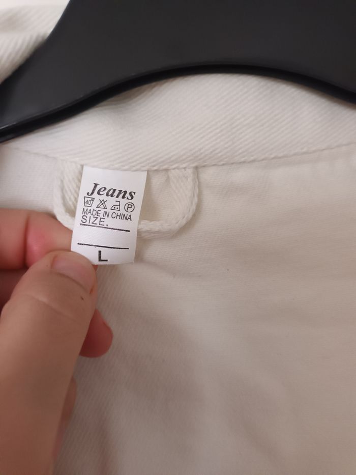 Veste en jeans blanc homme - photo numéro 8