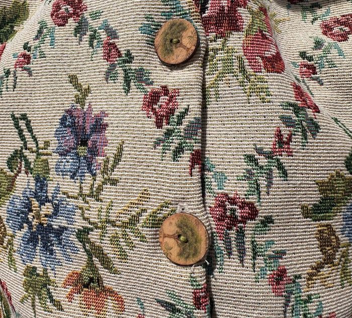 Gilet en jacquard fleuri - photo numéro 8