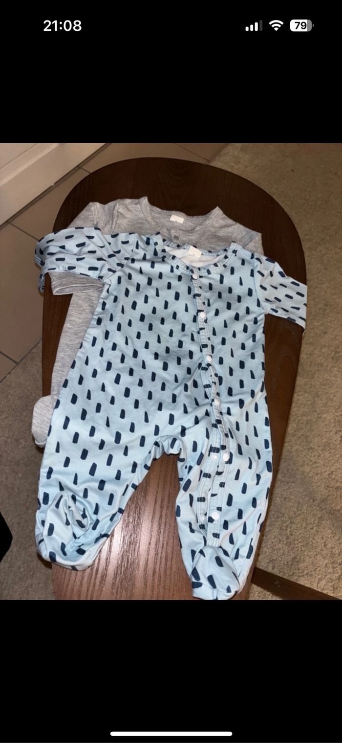 Lot de 2 pyjamas bébé mixte - photo numéro 2